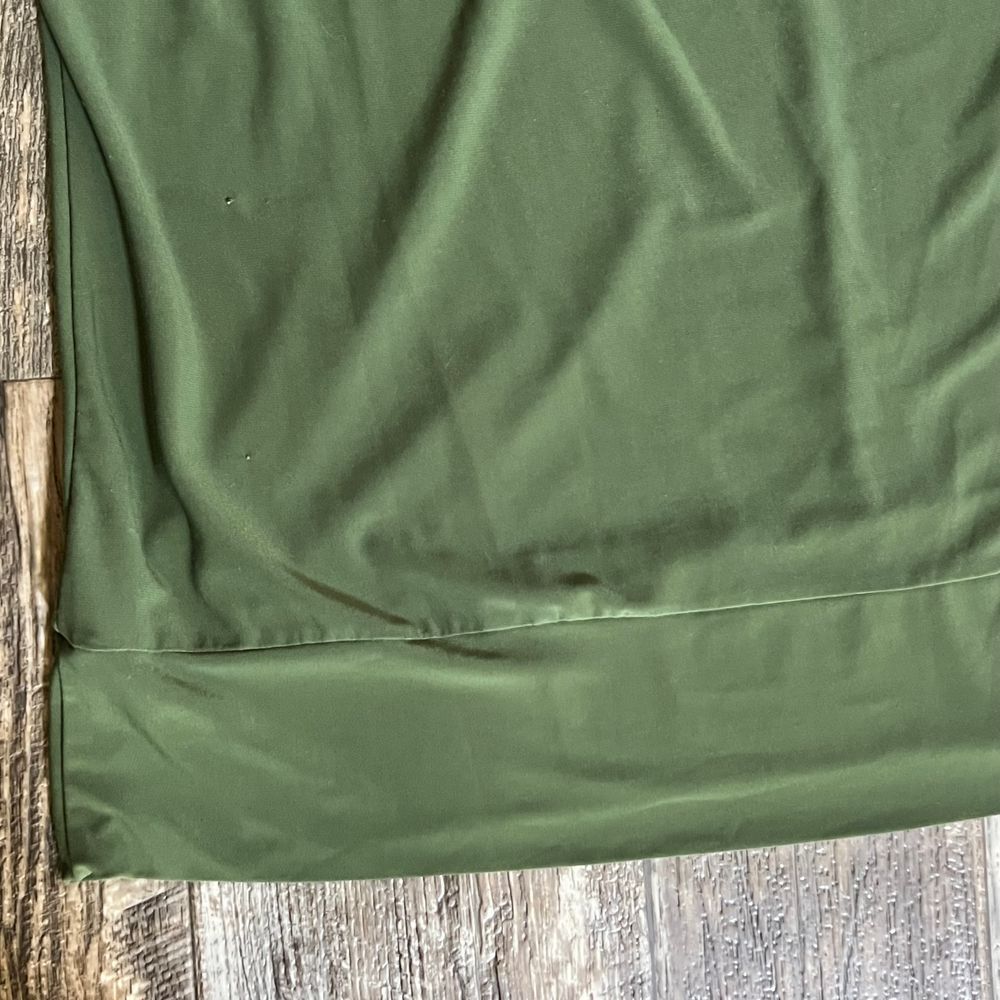 Suzie in the City Olive‎ Green Sleeveless Cowl Neck Blouse Tank Top 2X - Picture 4 of 5